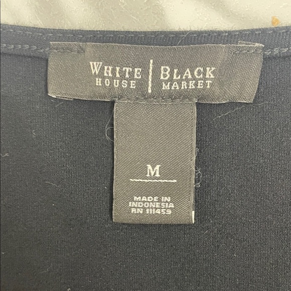 White House Black Market Black & Pink Floral Tank Top with Layered Front Size M - Picture 2 of 10